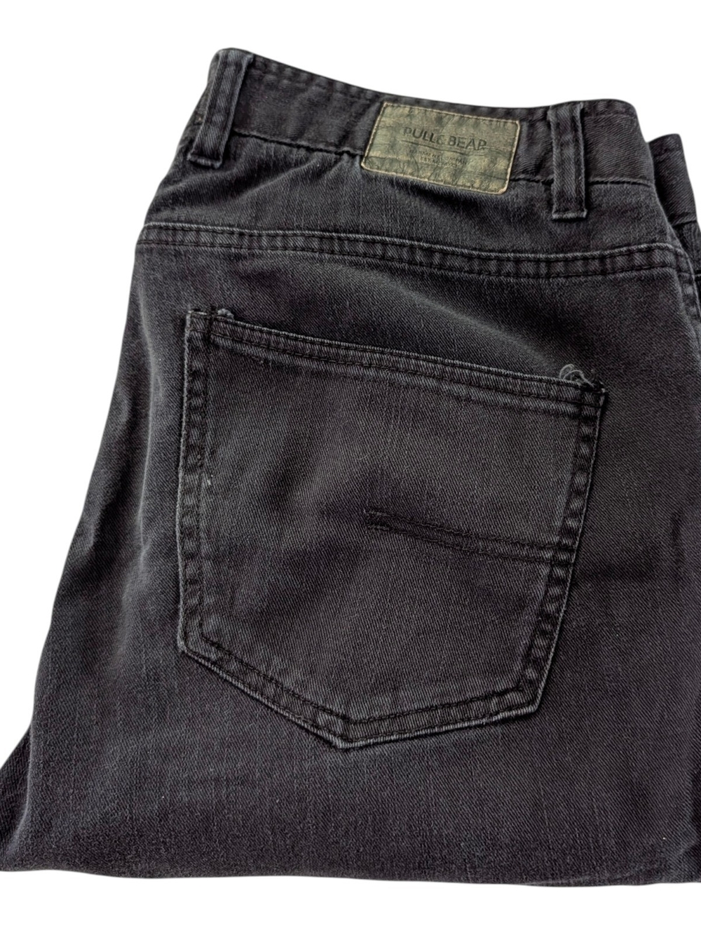 1Vtg Pull & Bears Black Straight Leg Jeans ,Euro 44 Us 10.5-11 100% cotton